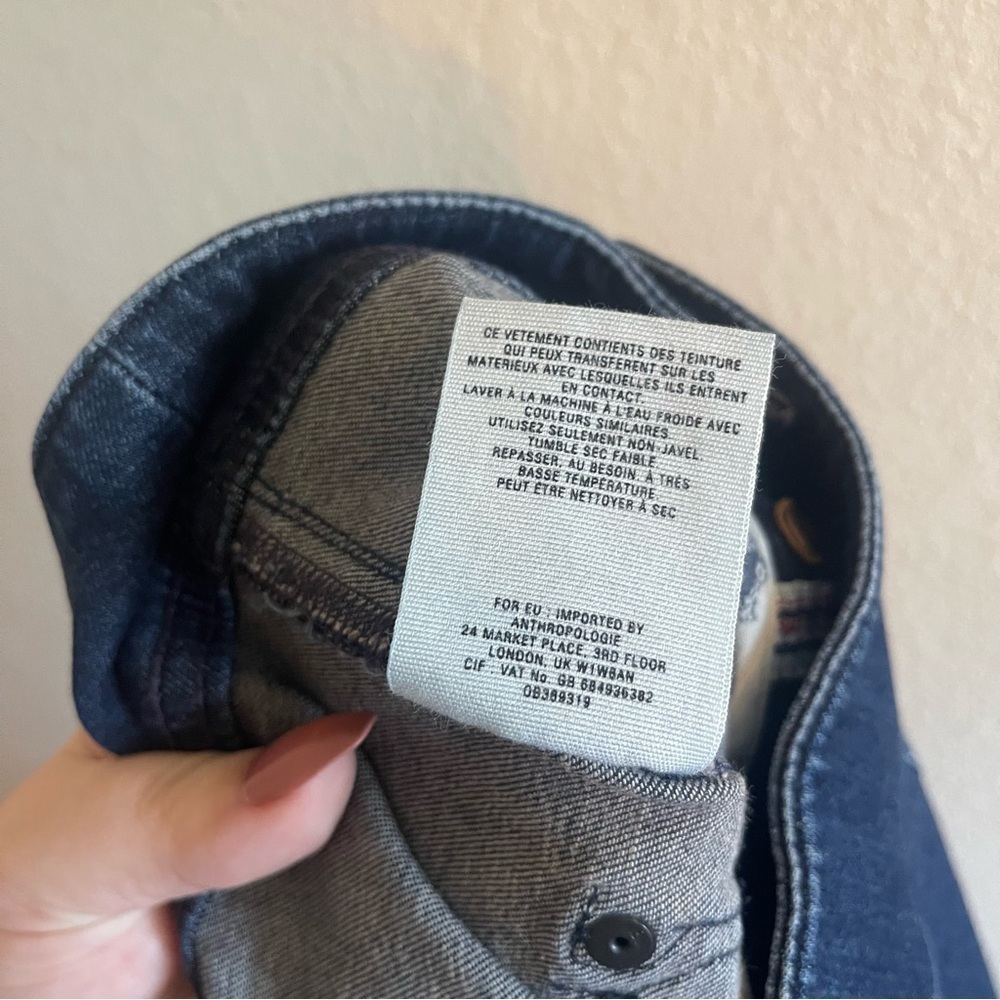 Anthropologie Pilcro and the Letterpress Skinny Button Fly Jean Womens Size 28 - Picture 13 of 13